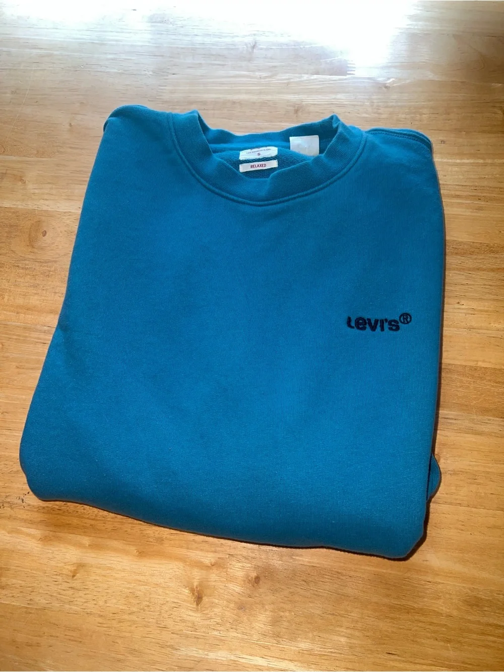 Levi's Men's Teal Blue Crewneck Sweatshirt